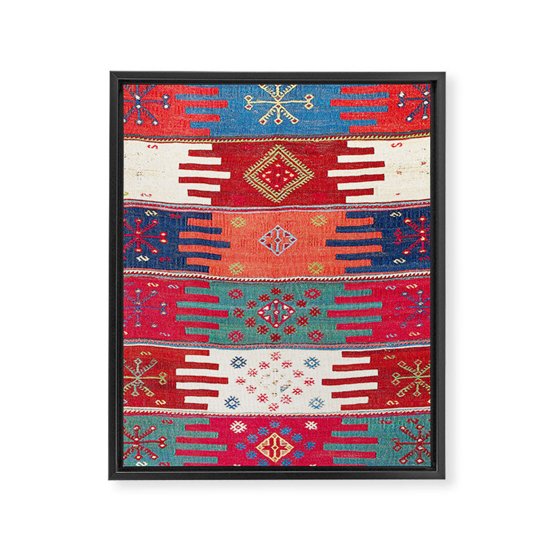 Kurdish Malatya East Anatolian Saf Kilim Print Framed Canvas Print Gallery Image 3
