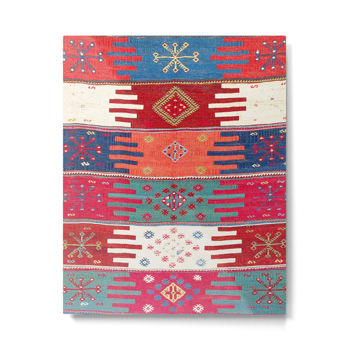 Kurdish Malatya East Anatolian Saf Kilim Print Metal Print Gallery Image 1