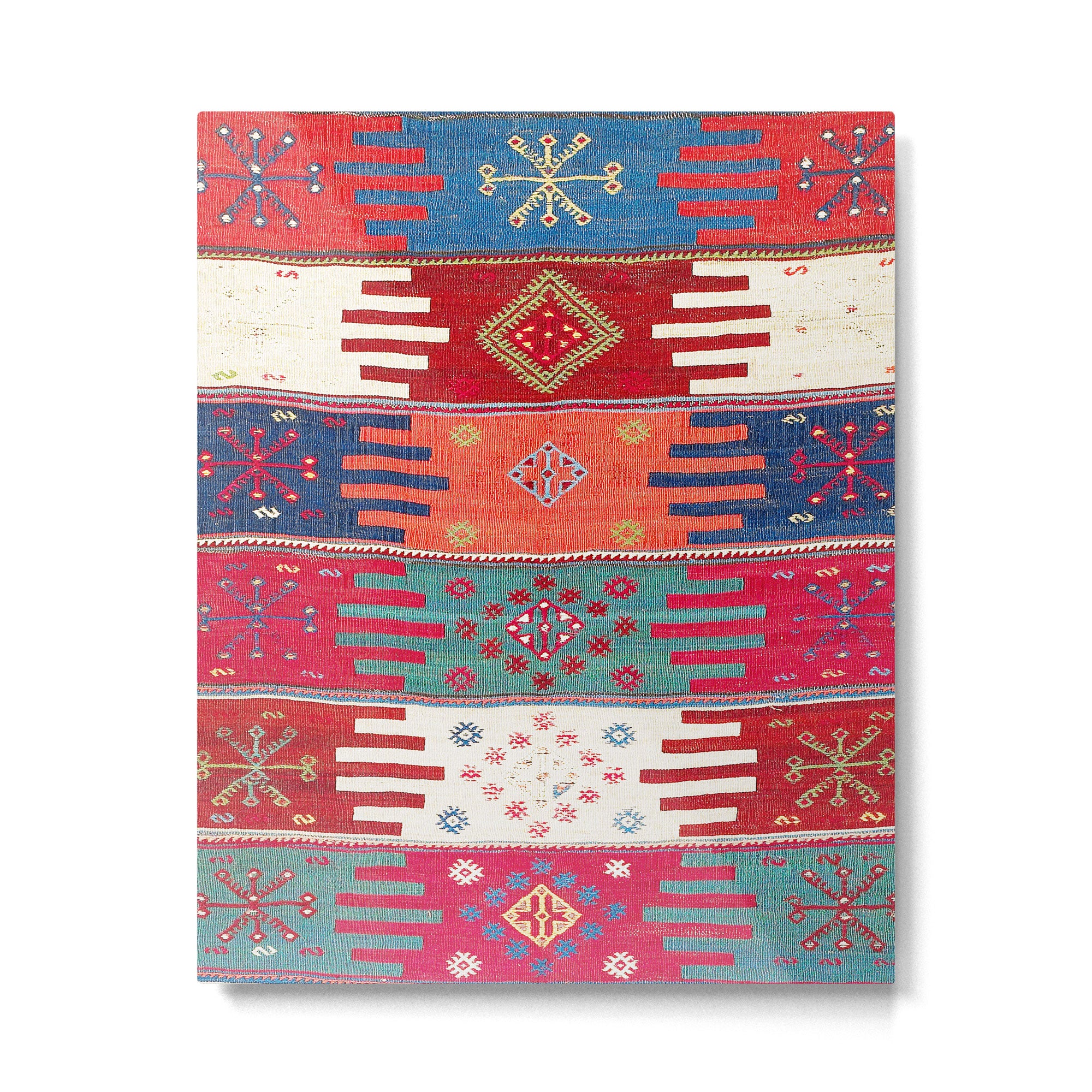 Kurdish Malatya East Anatolian Saf Kilim Print Metal Print Gallery Image 6