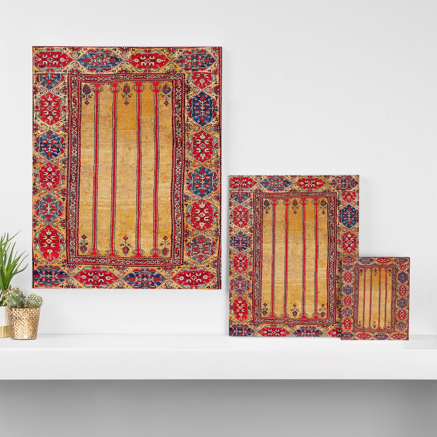 Ladik Central Anatolian Column Rug Print Canvas Print Gallery Image 3