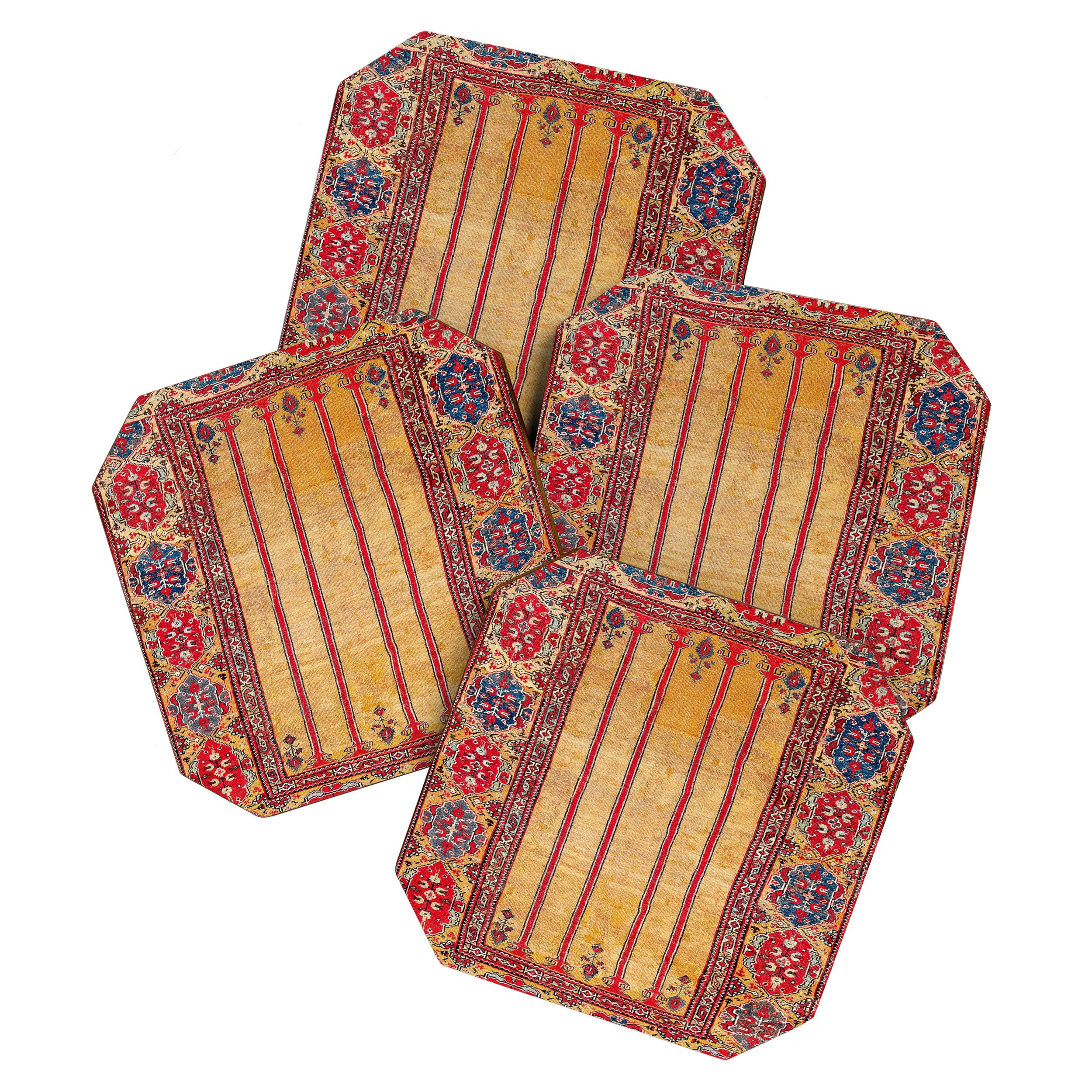 Ladik Central Anatolian Column Rug Print Coaster Gallery Image 1