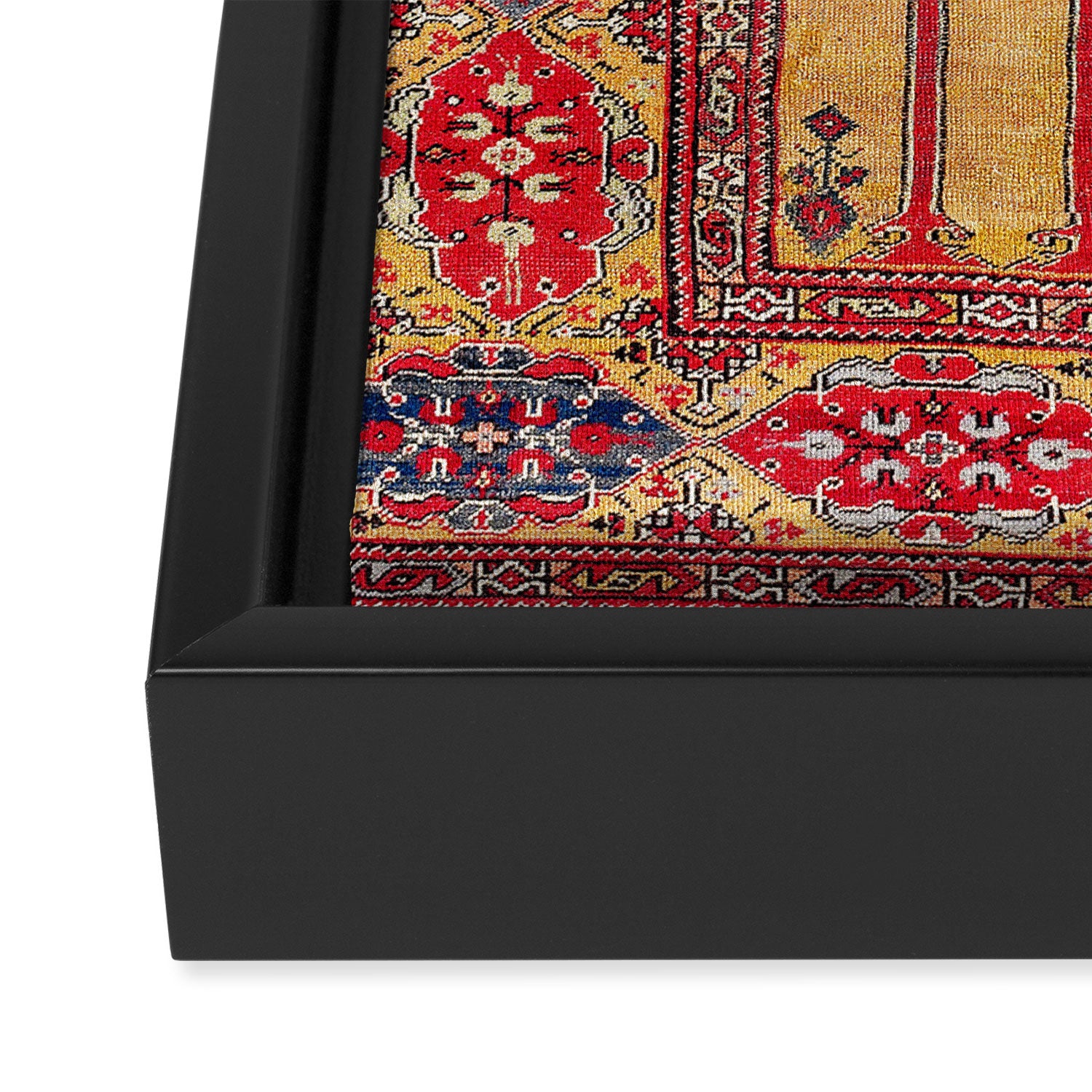 Ladik Central Anatolian Column Rug Print Framed Canvas Print Gallery Image 3