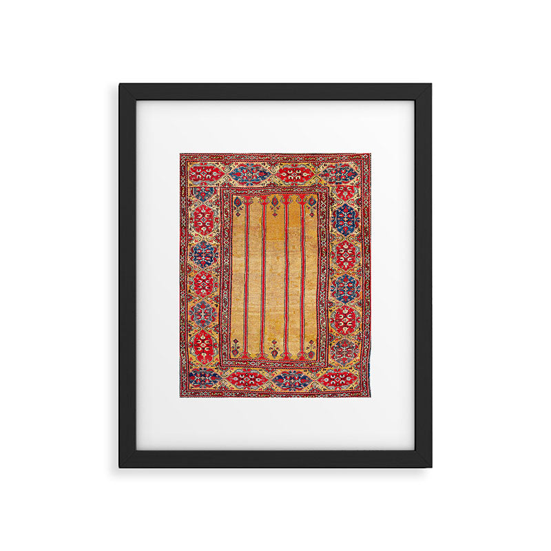 Ladik Central Anatolian Column Rug Print Framed Art Print Gallery Image 4