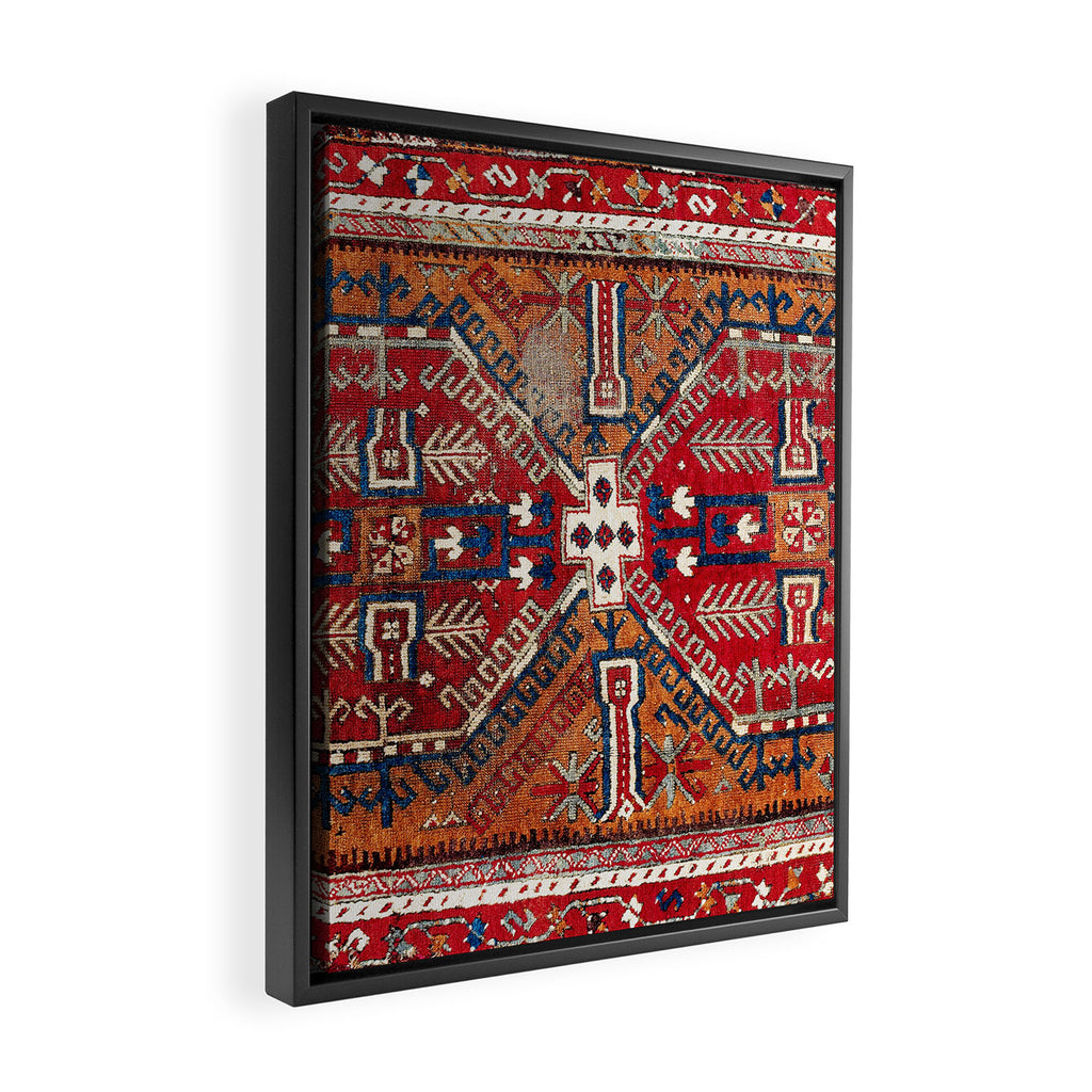 Ladik Central Anatolian Rug Print Framed Canvas Print Gallery Image 2