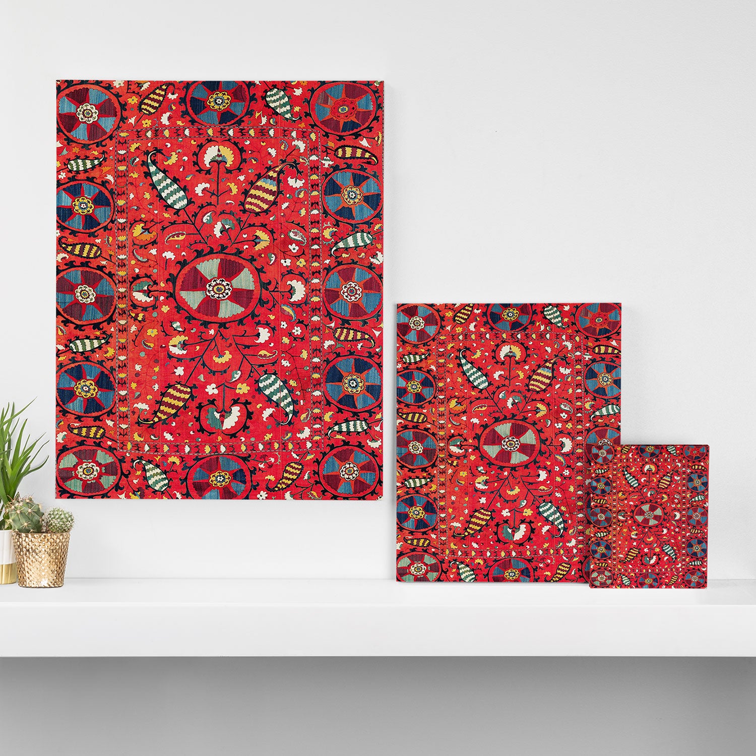 Lakai Suzani Samarkand Uzbekistan Embroidery Print Canvas Print Gallery Image 3