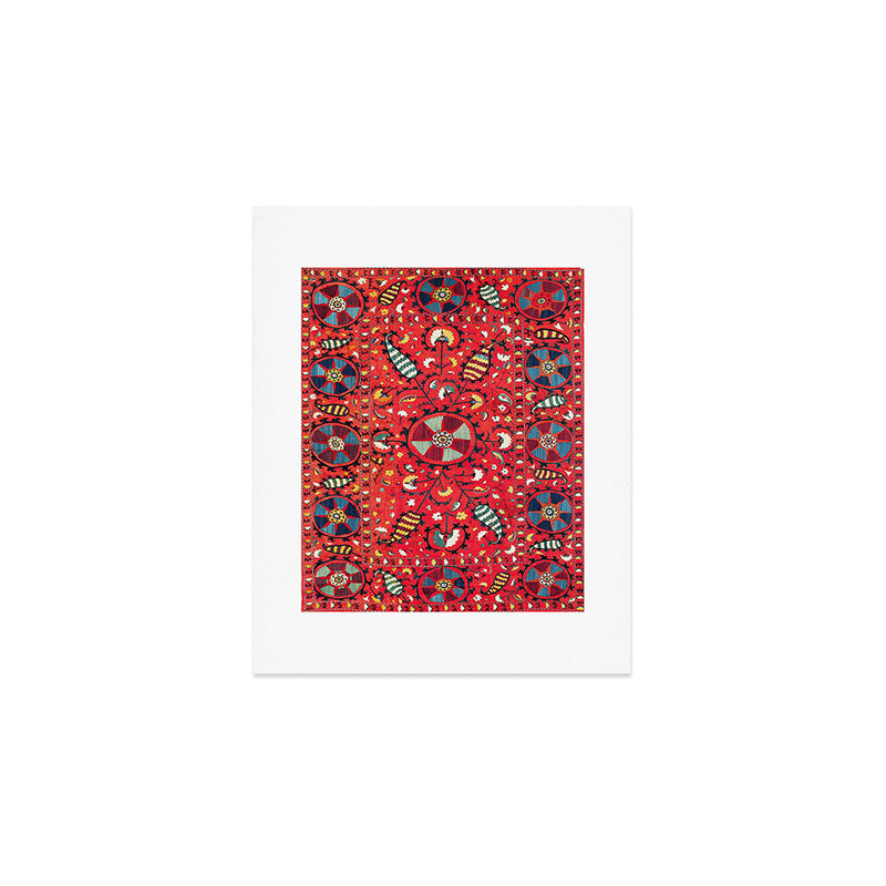 Lakai Suzani Samarkand Uzbekistan Embroidery Print Art Print Gallery Image 1