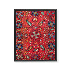 Lakai Suzani Samarkand Uzbekistan Embroidery Print Framed Canvas Print Gallery Image 3