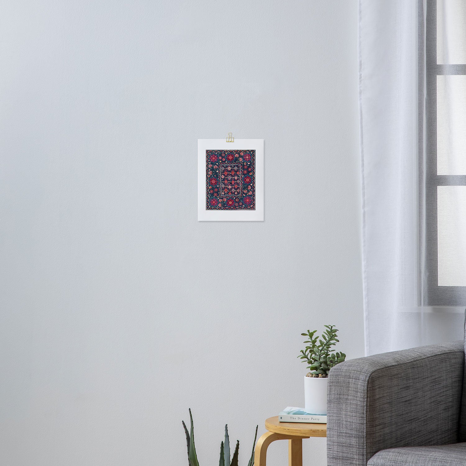 Lakai Suzani Shakhrisyabz Uzbek Embroidery Print Art Print Gallery Image 3