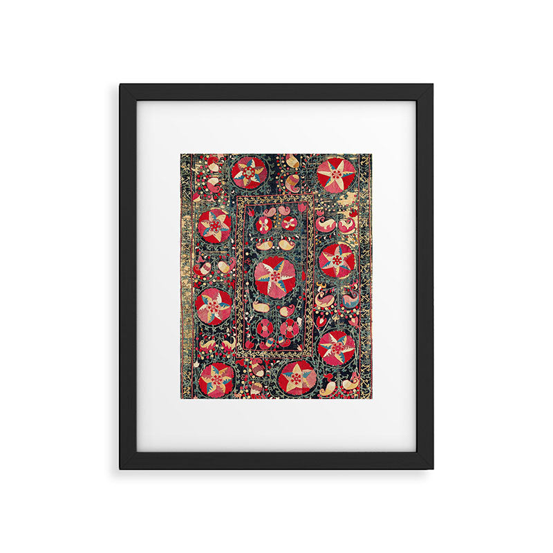 Lakai Suzani Shakhrisyabz Uzbekistan Embroidery Print Framed Art Print Gallery Image 5
