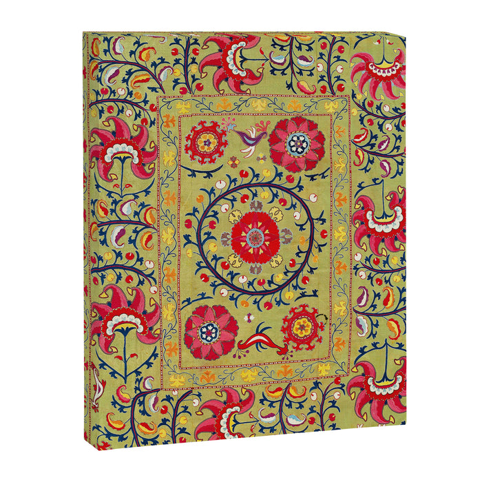 Lakai Suzani Uzbekistan Floral Embroidery Print Canvas Print Gallery Image 1