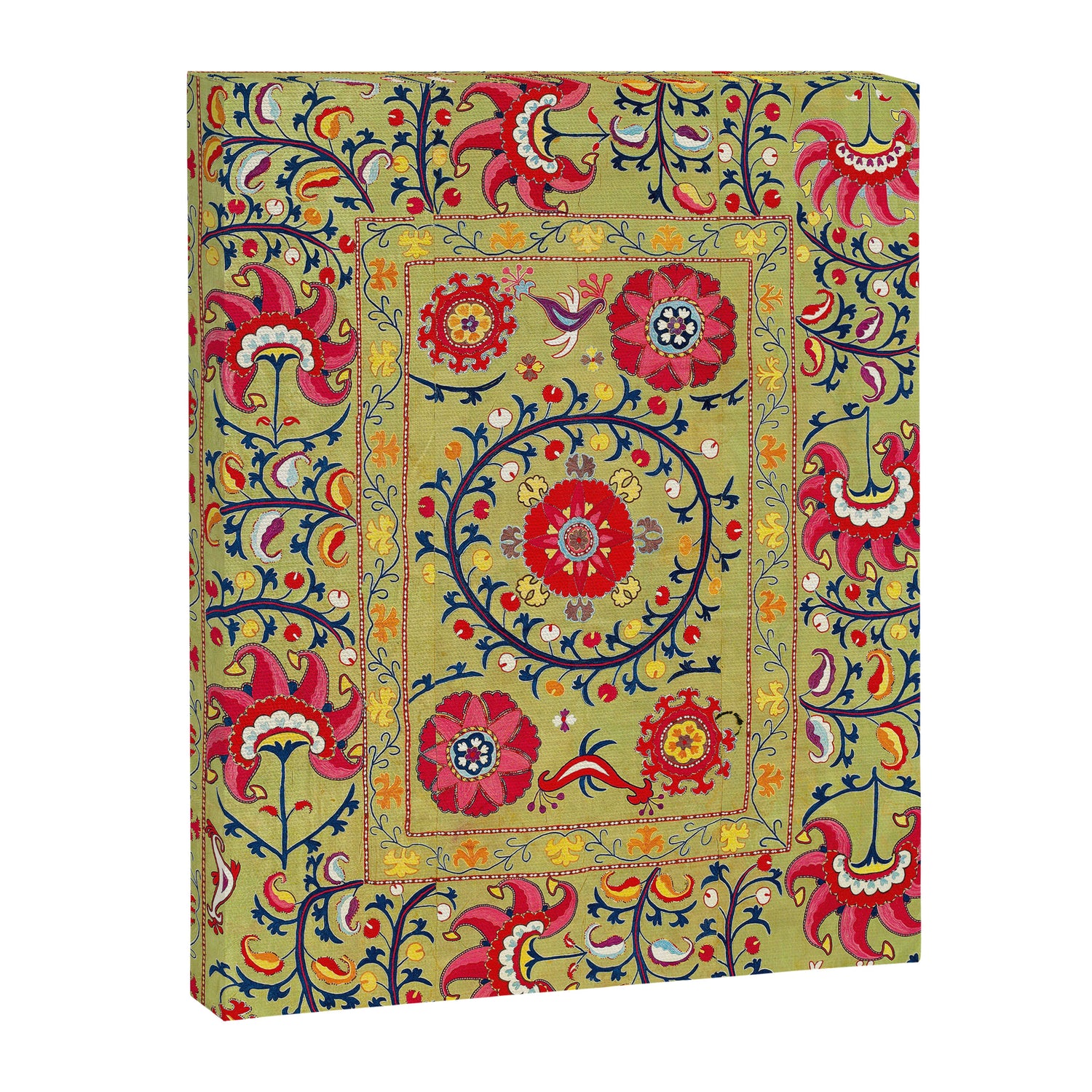 Lakai Suzani Uzbekistan Floral Embroidery Print Canvas Print Gallery Image 3