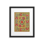 Lakai Suzani Uzbekistan Floral Embroidery Print Framed Art Print Gallery Image 5
