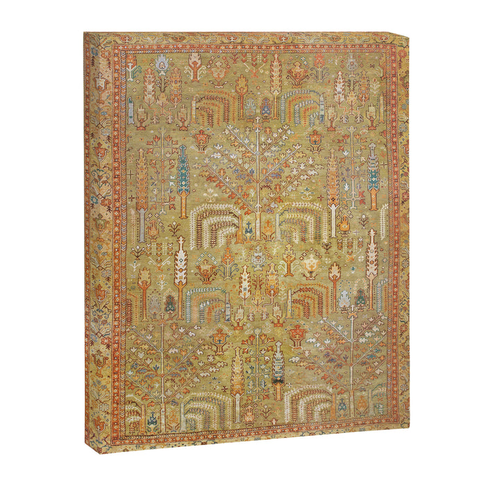 Large Antique Turkish Oushak Rug Print Canvas Print Gallery Image 1