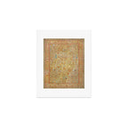 Large Antique Turkish Oushak Rug Print Art Print Gallery Image 1