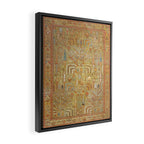Large Antique Turkish Oushak Rug Print Framed Canvas Print Gallery Image 2
