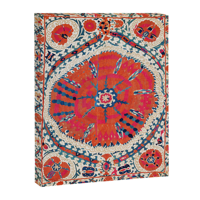 Large Medallion Suzani Bokhara Uzbekistan Embroidery Print Canvas Print Gallery Image 1