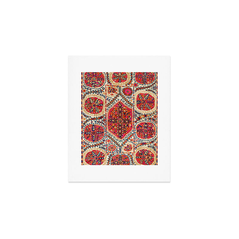 Large Medallion Suzani Print Art Print Gallery Image 1