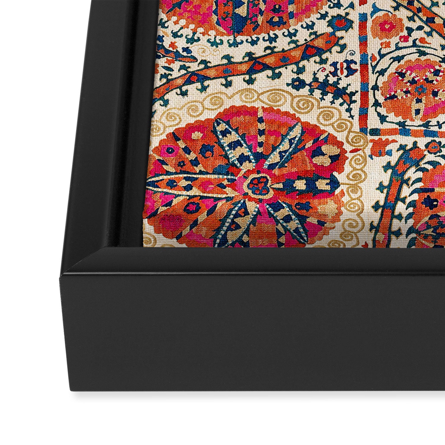 Large Medallion Suzani Print Framed Canvas Print Gallery Image 3