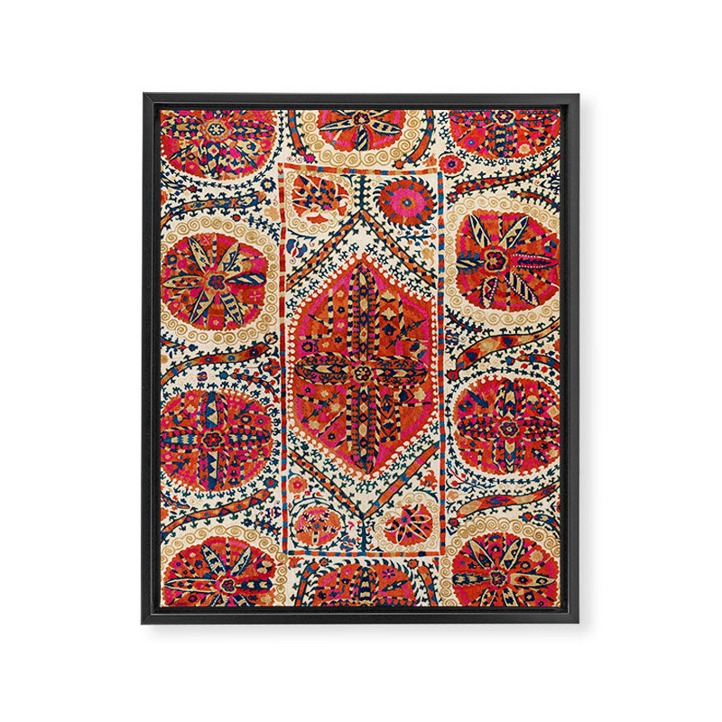 Large Medallion Suzani Print Framed Canvas Print Gallery Image 3