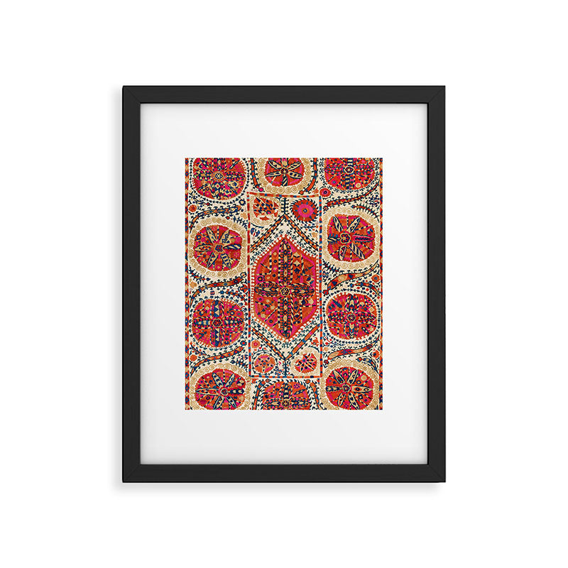 Large Medallion Suzani Print Framed Art Print Gallery Image 4
