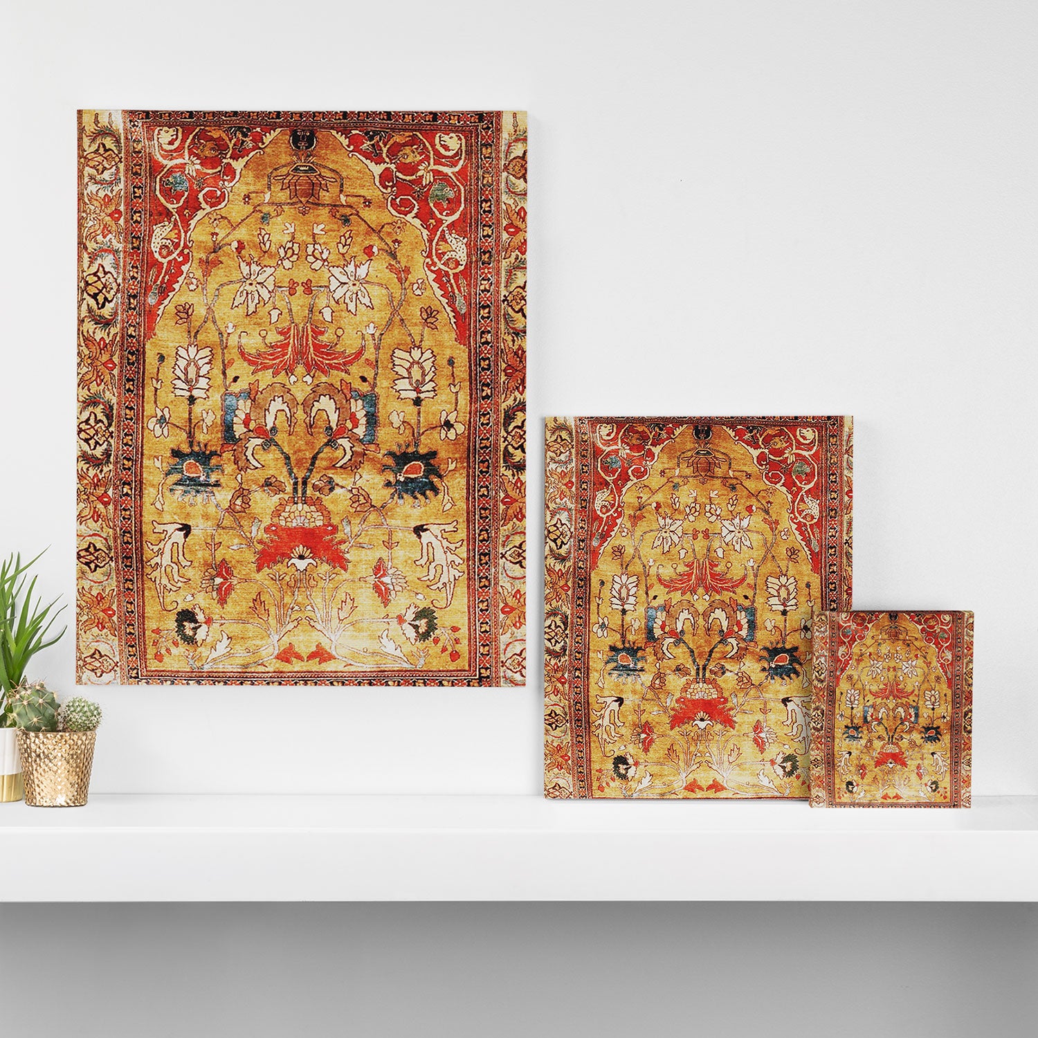 Late 19th Century Fine Tabriz Rug Print Canvas Print Gallery Image 3