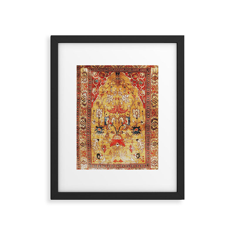 Late 19th Century Fine Tabriz Rug Print Framed Art Print Gallery Image 4