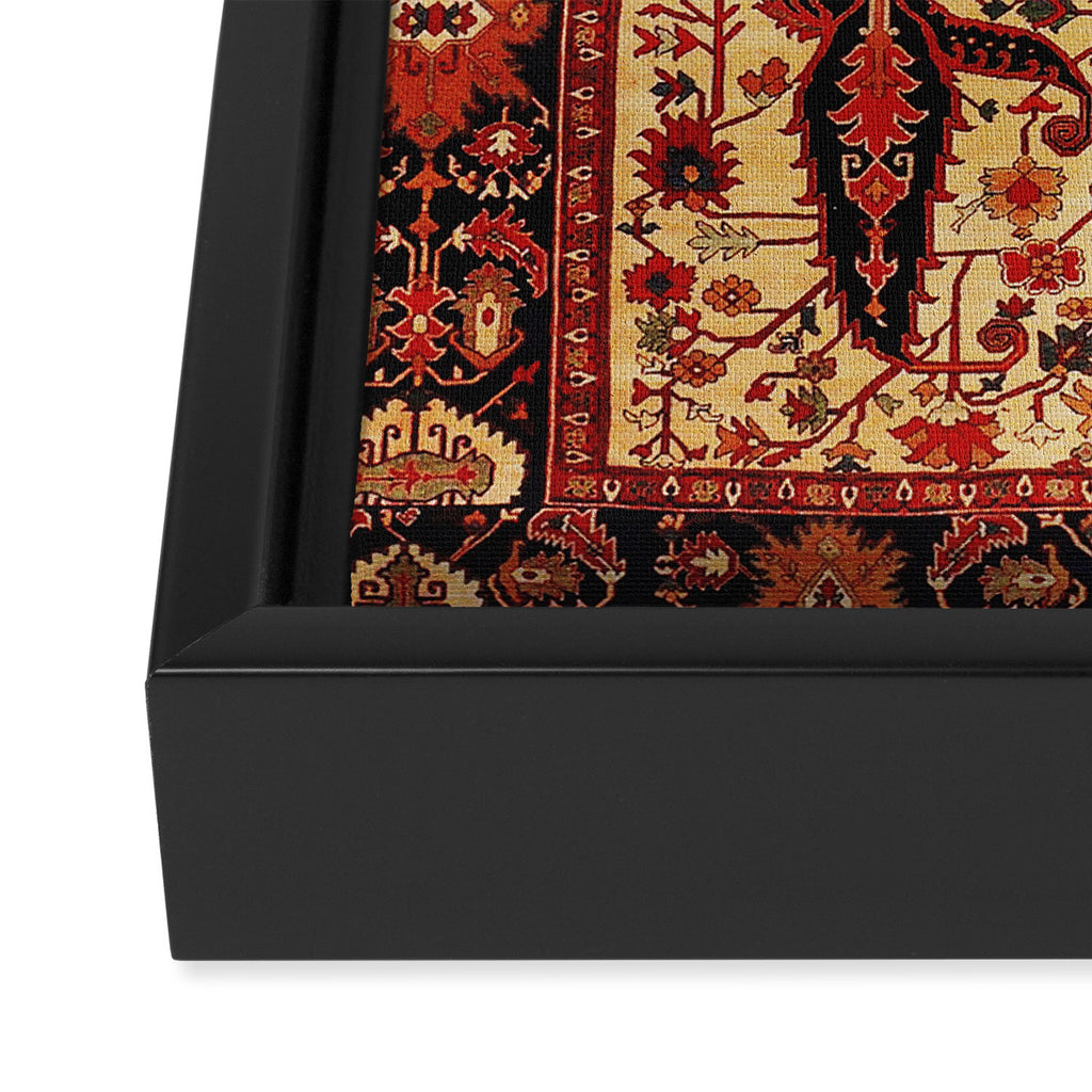 Late 19th Century Serapi Persian Rug Print Framed Canvas Print Gallery Image 3
