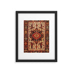 Late 19th Century Serapi Persian Rug Print Framed Art Print Gallery Image 4
