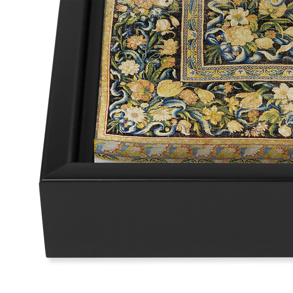 Louis XIV Savonnerie French Floral Carpet Print Framed Canvas Print Gallery Image 3