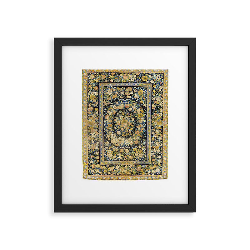 Louis XIV Savonnerie French Floral Carpet Print Framed Art Print Gallery Image 5