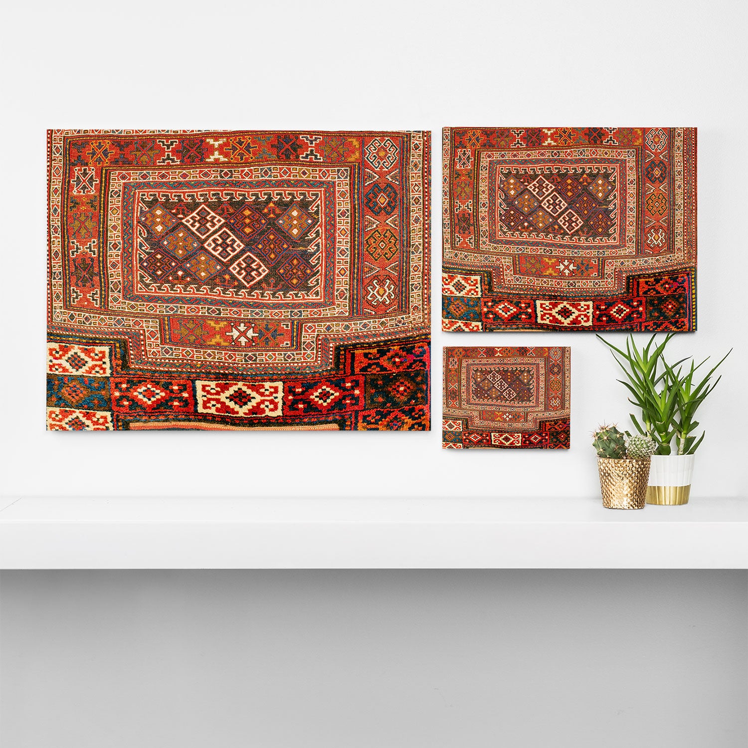 Luri Bakhtiari  Antique West Persian Bag Face Print Canvas Print Gallery Image 3