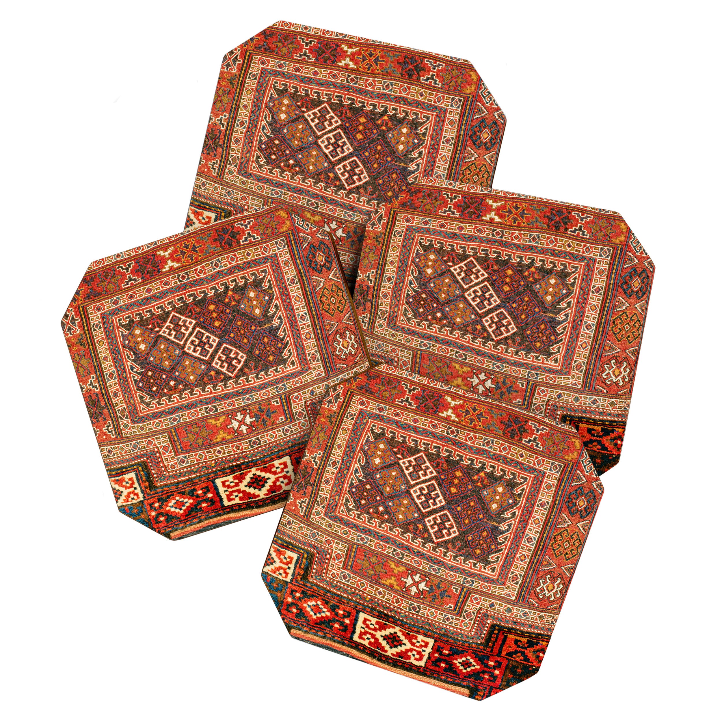Luri Bakhtiari  Antique West Persian Bag Face Print Coaster Gallery Image 1
