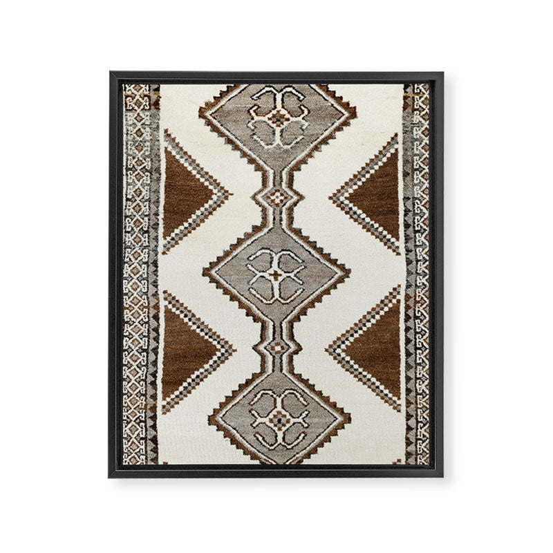 Luri Gabbeh  Antique Fars South West Persian Rug Print Framed Canvas Print Gallery Image 3