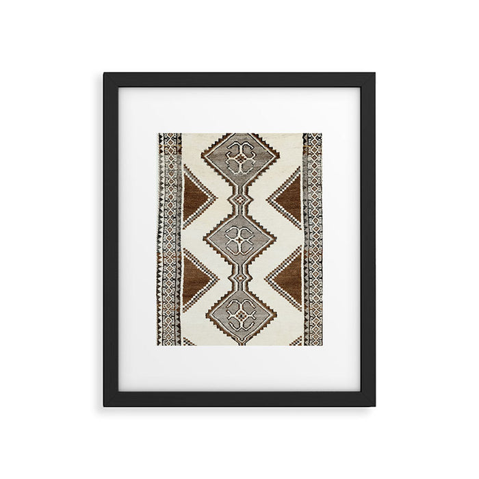 Luri Gabbeh  Antique Fars South West Persian Rug Print Framed Art Print Gallery Image 1