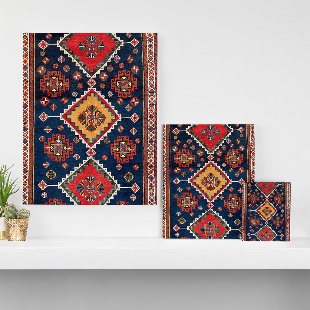 Luri Gabbeh Fars Southwest Persian Rug Print Canvas Print Gallery Image 3