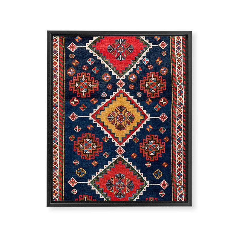 Luri Gabbeh Fars Southwest Persian Rug Print Framed Canvas Print Gallery Image 3
