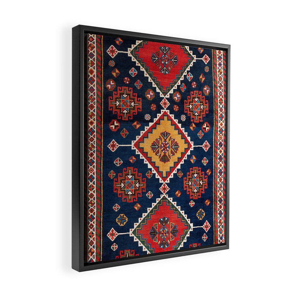 Luri Gabbeh Fars Southwest Persian Rug Print Framed Canvas Print Gallery Image 2