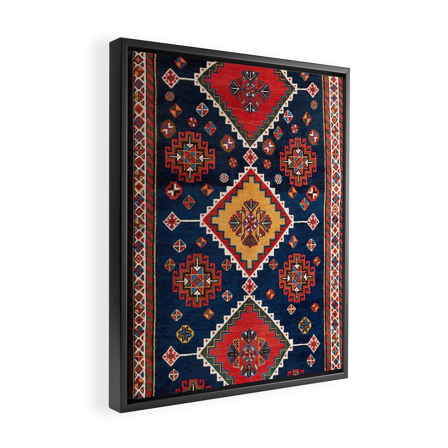 Luri Gabbeh Fars Southwest Persian Rug Print Framed Canvas Print Gallery Image 2