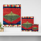 Luri Gabbeh Fars Southwest Persian Rug Print Canvas Print Gallery Image 3