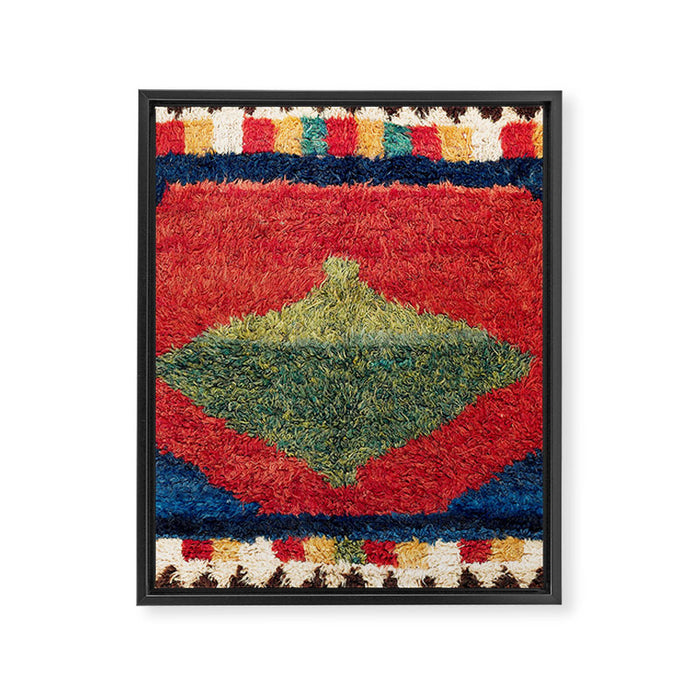 Luri Gabbeh Fars Southwest Persian Rug Print Framed Canvas Print Gallery Image 1