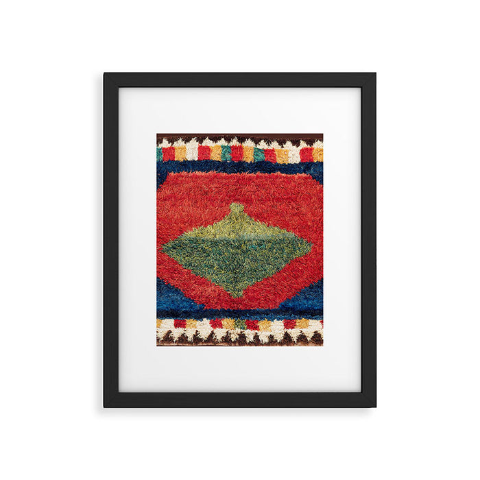 Luri Gabbeh Fars Southwest Persian Rug Print Framed Art Print Gallery Image 1