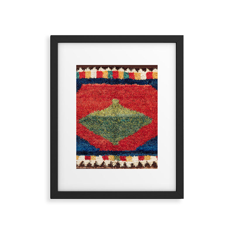 Luri Gabbeh Fars Southwest Persian Rug Print Framed Art Print Gallery Image 5