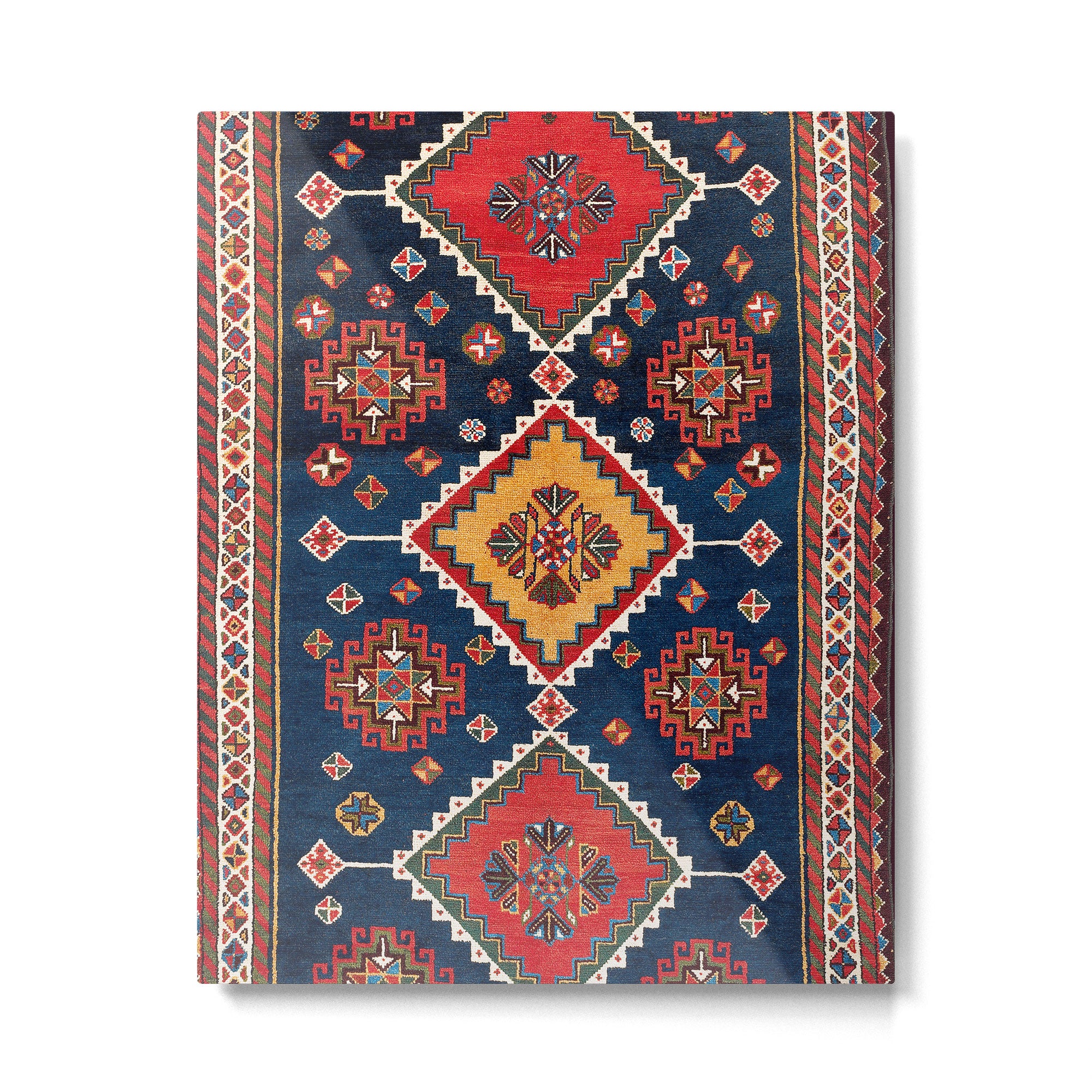 Luri Gabbeh Fars Southwest Persian Rug Print Metal Print Gallery Image 4