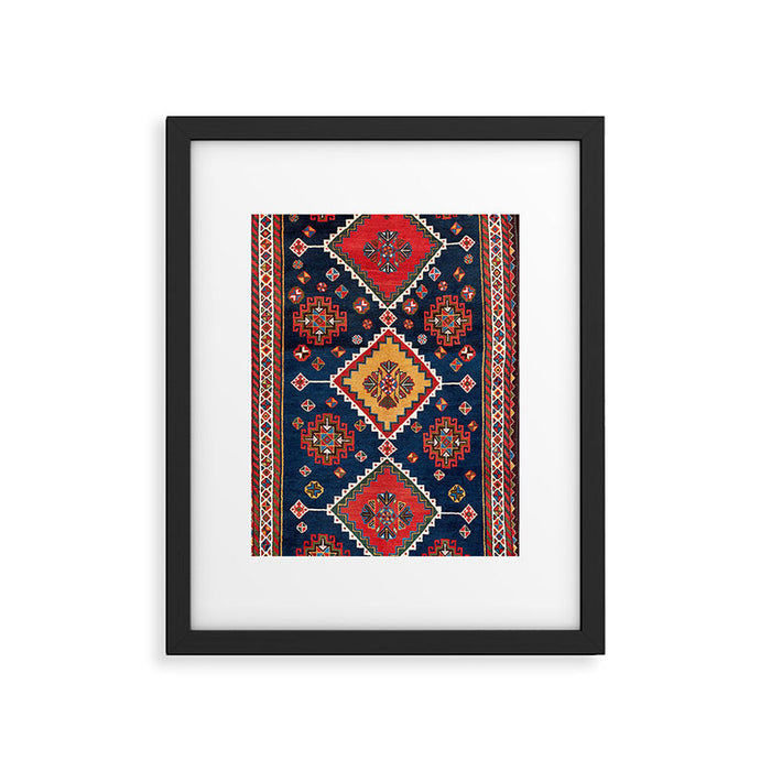Luri Gabbeh Fars Southwest Persian Rug Print Framed Art Print Gallery Image 1