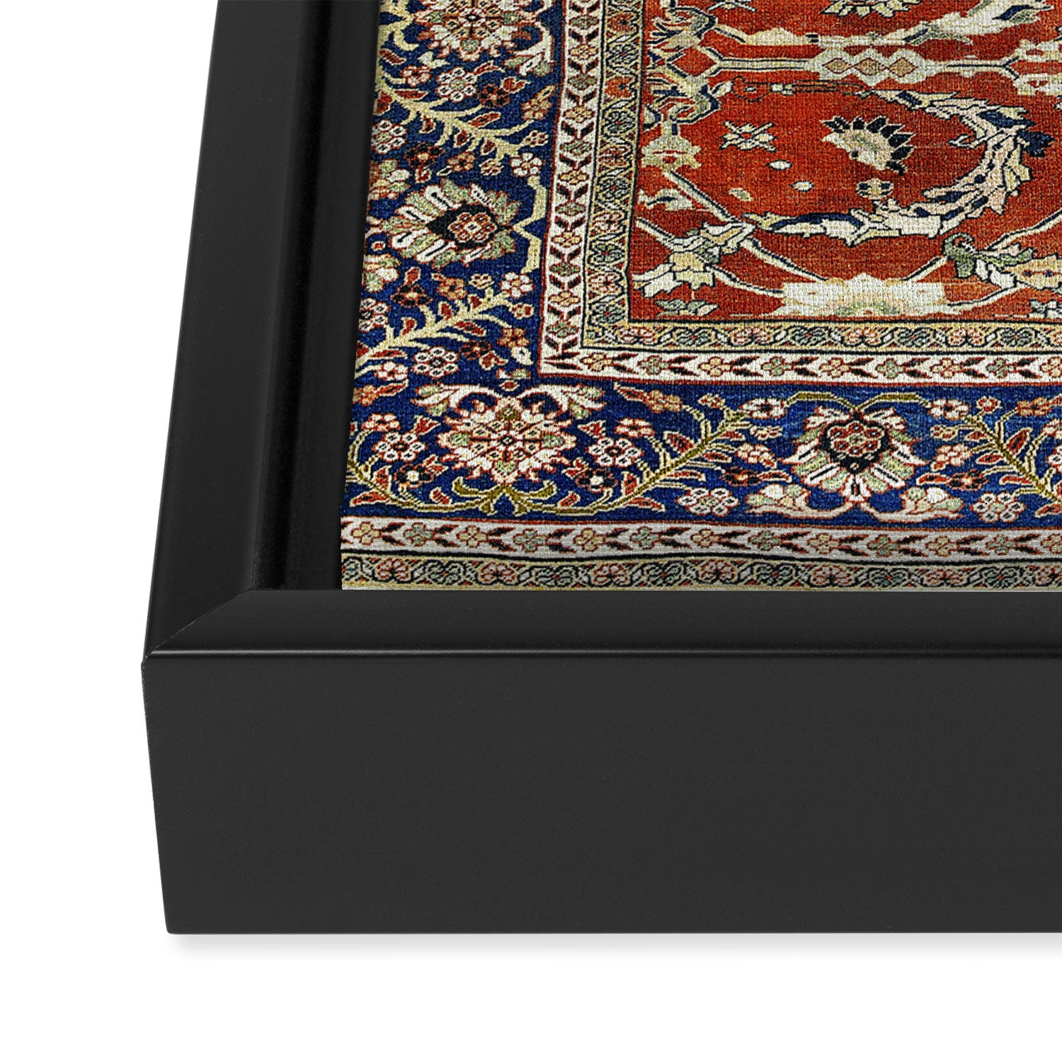 Mahal Arak West Persian Rug Print Framed Canvas Print Gallery Image 3