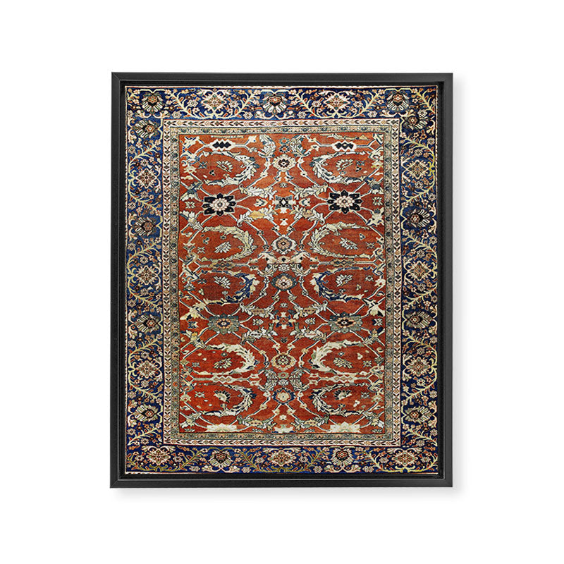Mahal Arak West Persian Rug Print Framed Canvas Print Gallery Image 3