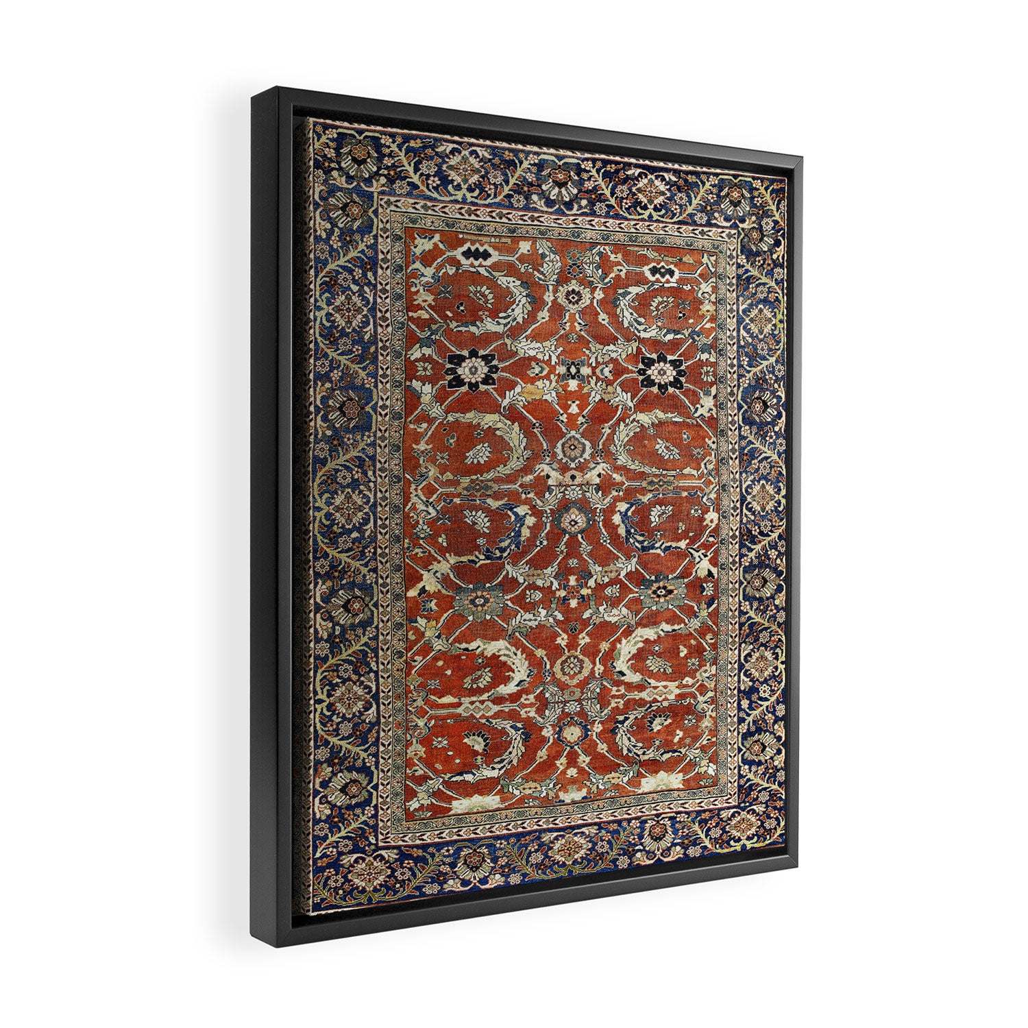 Mahal Arak West Persian Rug Print Framed Canvas Print Gallery Image 2