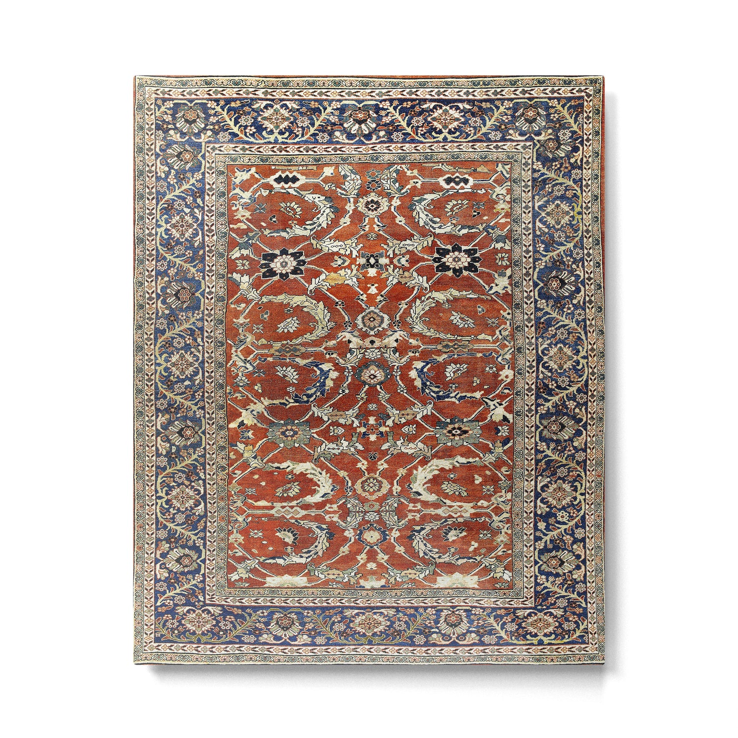 Mahal Arak West Persian Rug Print Metal Print Gallery Image 4
