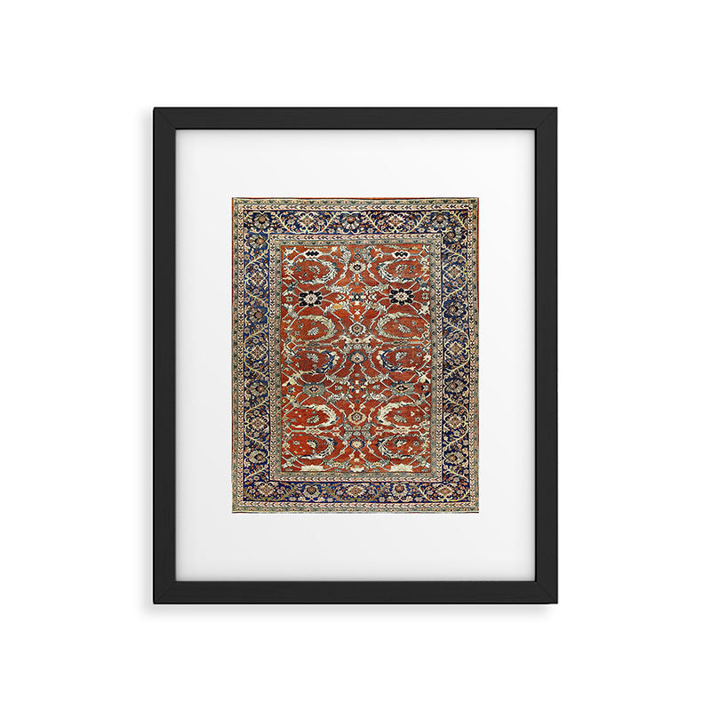 Mahal Arak West Persian Rug Print Framed Art Print Gallery Image 4
