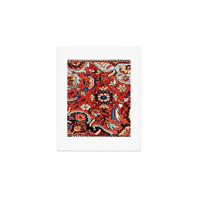 Mahal Vagireh Arak West Persian Rug Sampler Print Art Print Gallery Image 1